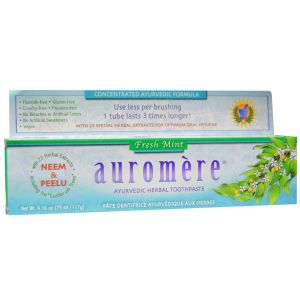 Sprawdź cenę Auromere, Ayurvedic Herbal Toothpaste i kup w sklepie iHerb